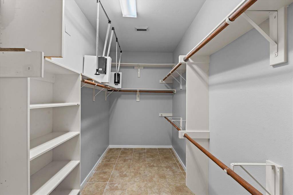 Huge walk in closet.