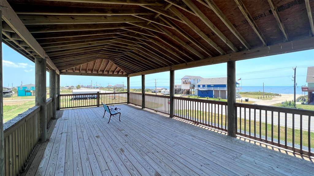 second story covered deck