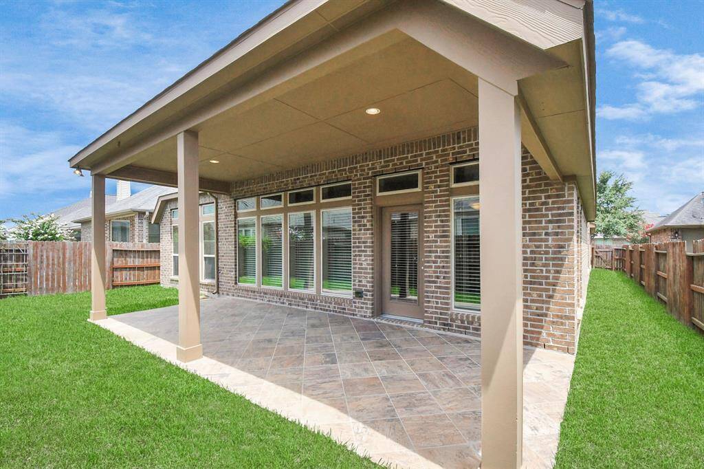 Large covered patio