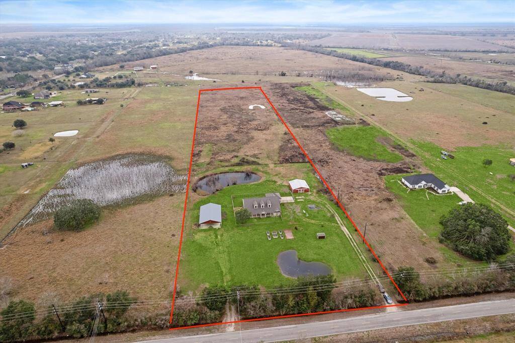 View of the property lines