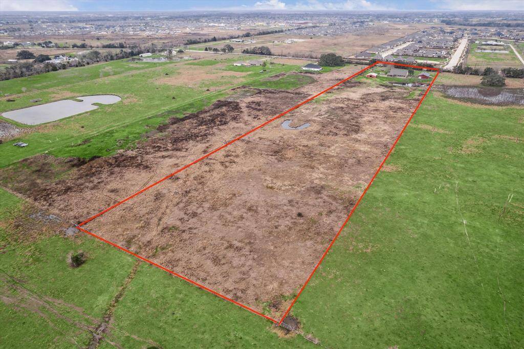 Back of the property lines looking towards the street