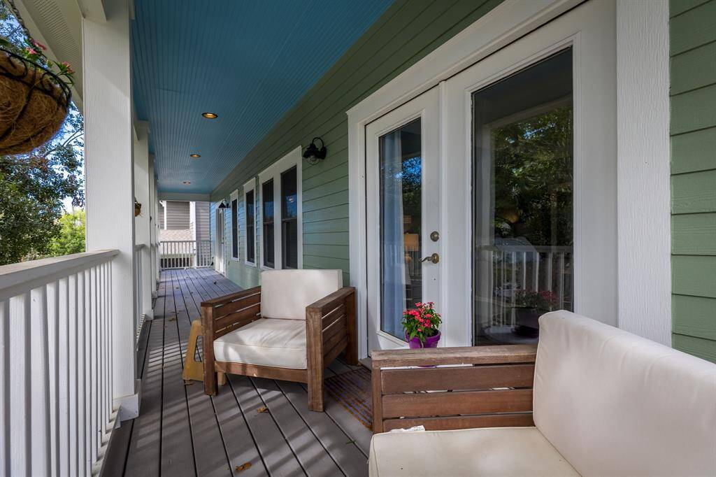 Enjoy your morning coffee or relax after a long day on this nice big balcony porch.  Opens to the primary suite.