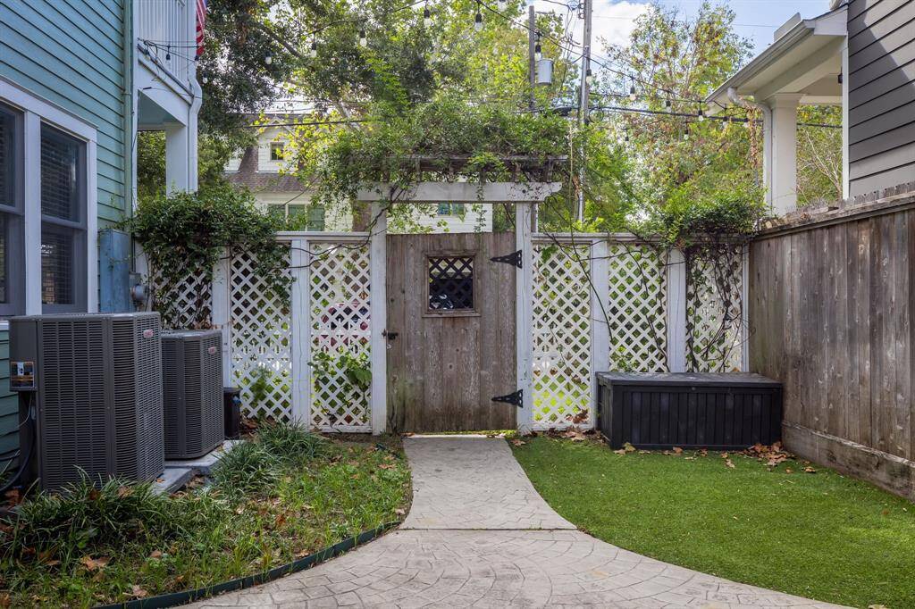 Private back patio just off the kitchen.  Homes as two recently new AC compressors and one new furnace.