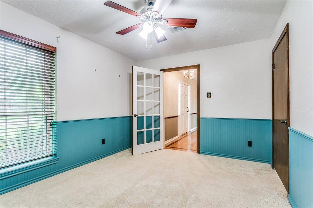 The study has a door to enter the primary bedroom - this space could also be set-up for a nursery or a downstairs playroom.
