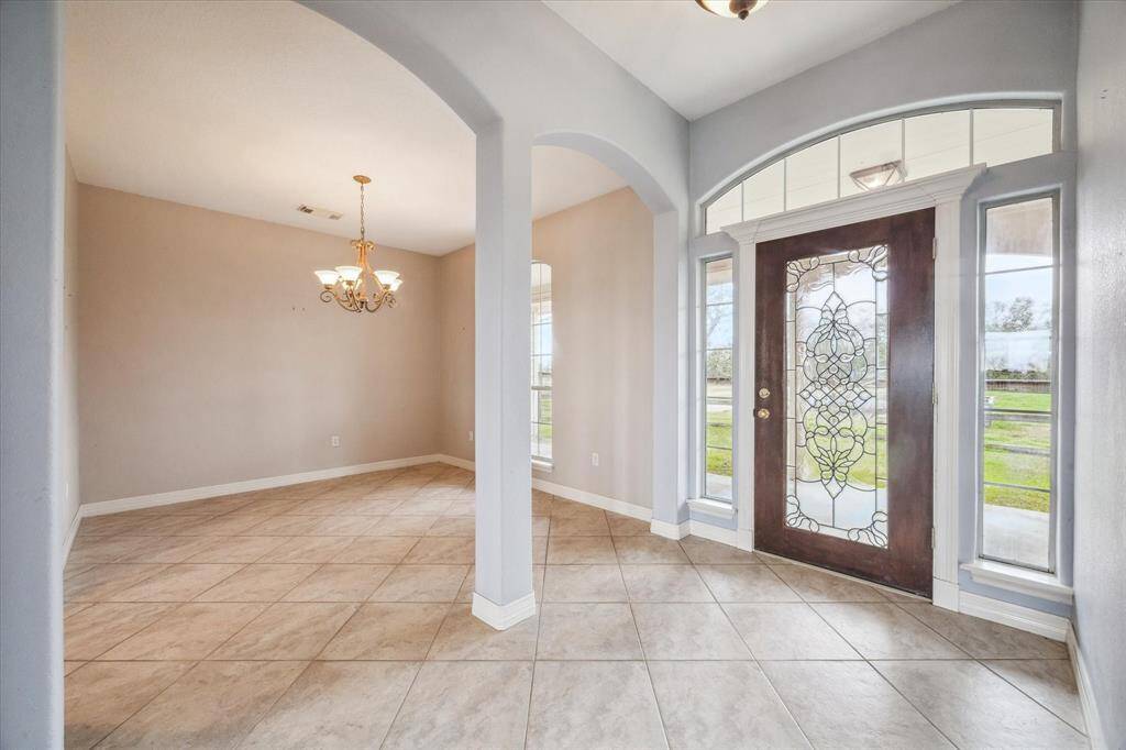 View into the dining room