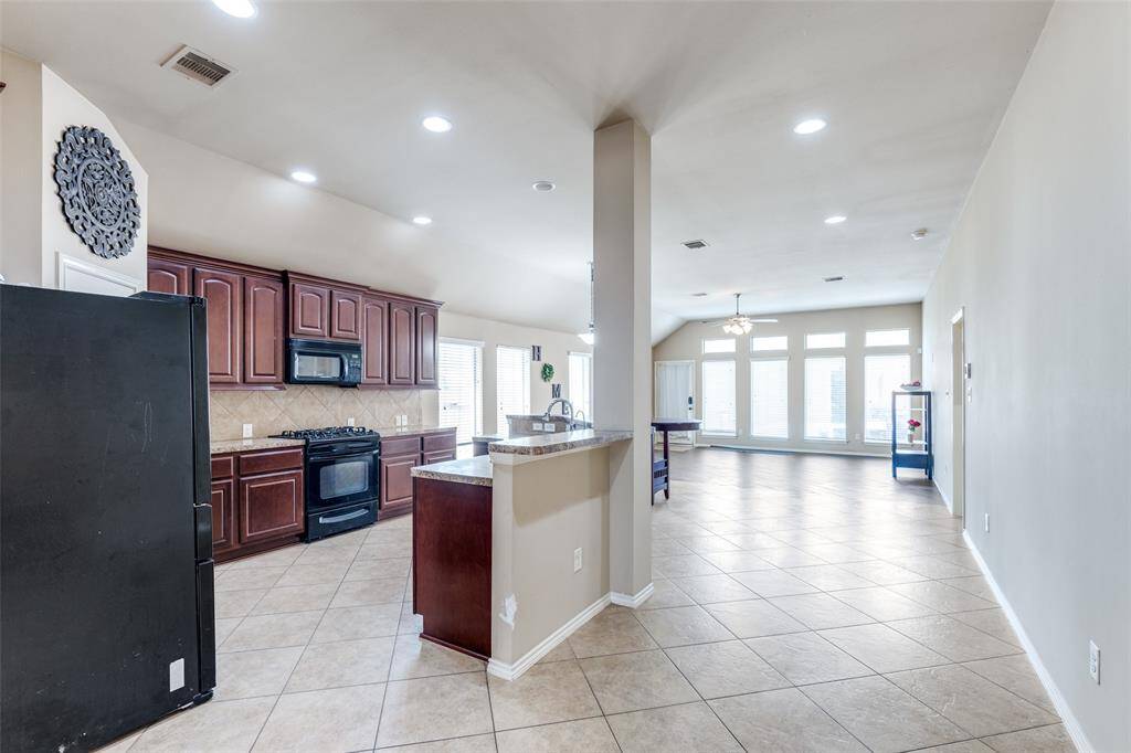 View of Kitchen & Open Concept Living Area