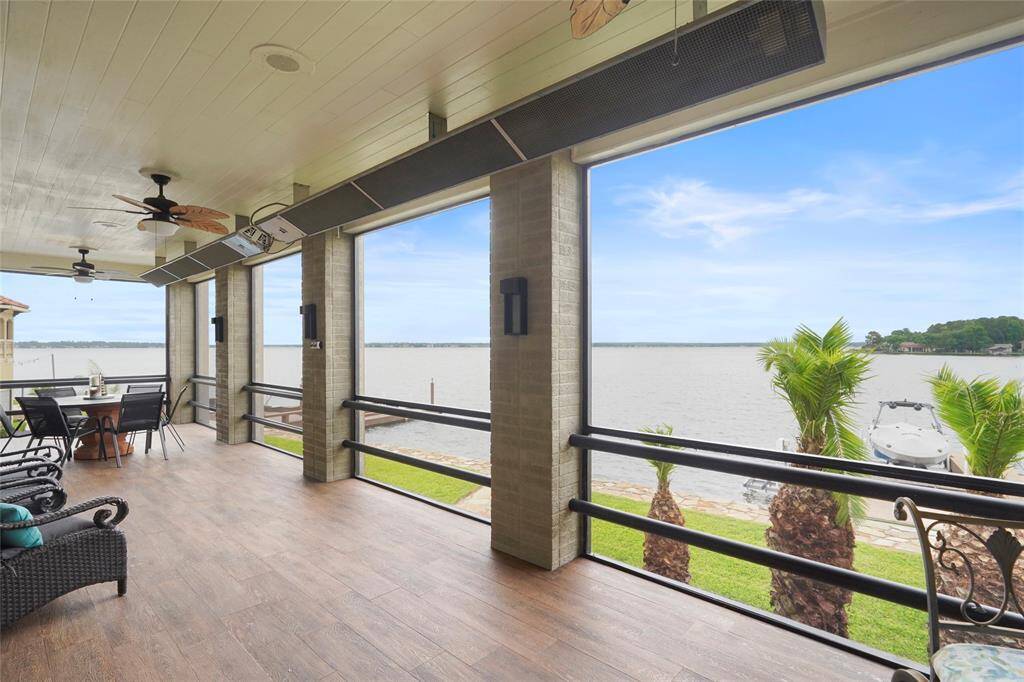 Enjoy the lake year round on your heated & screened in porch.