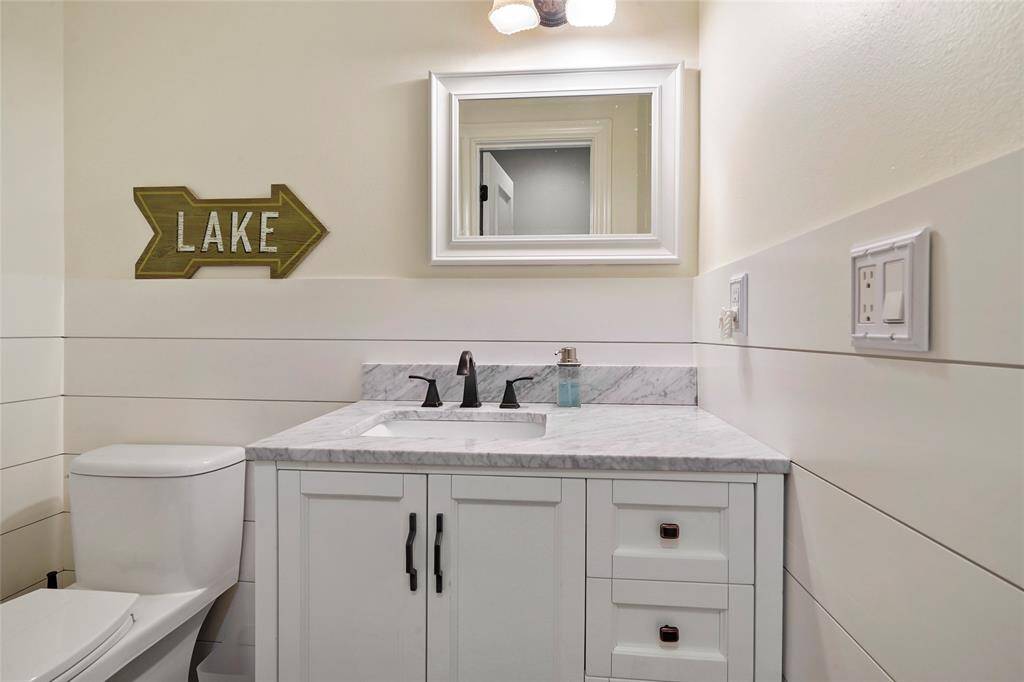 1/2 bath on 1st floor.