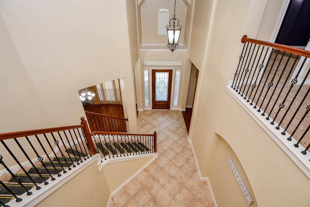 View of the entrance from atop the second floor!