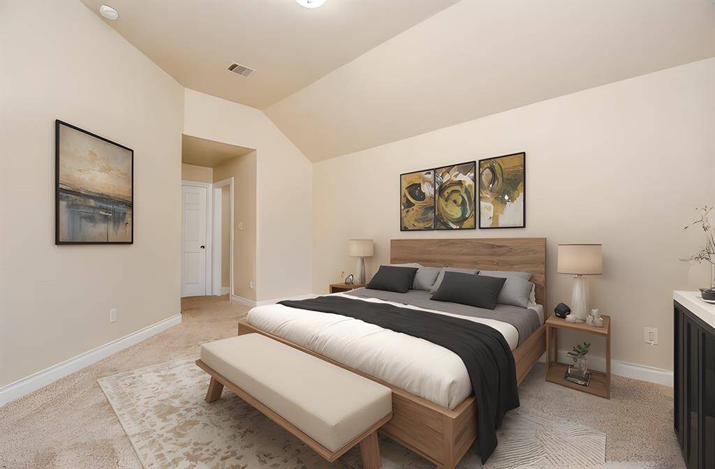 Secondary bedroom virtually staged by AI!
