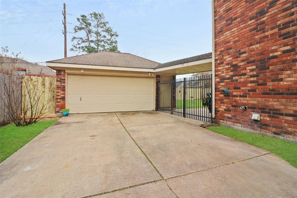 Spacious detached two-car garage.