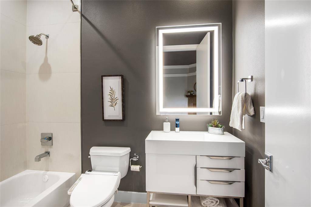 Large walk-in shower!
