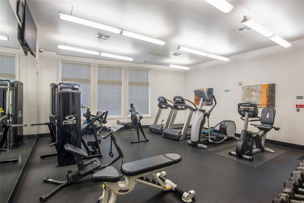 The Clubroom is located next to the lobby and has a kitchen. One of the great amenities offered at The Mercer.