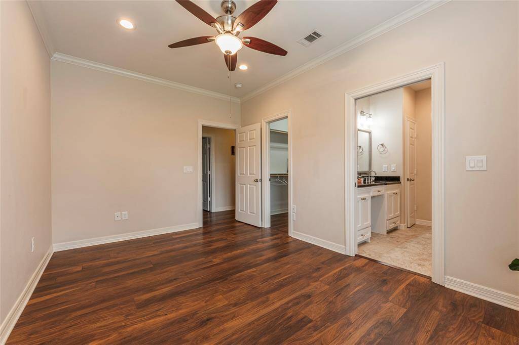 Primary situated at the back of the home