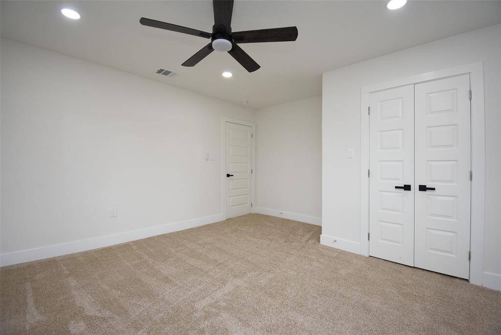 Bedroom view! Great closet space!