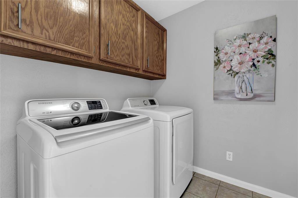 Laundry room in house