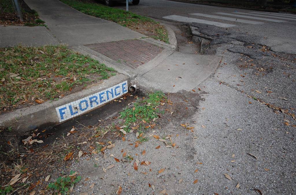 Coveted and original tiled street markers add a historic feel to the property.