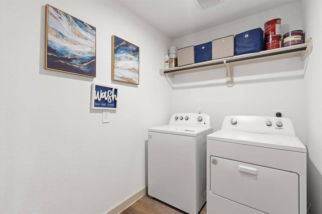 Utility Room 8x6 Washer & Dryer are included