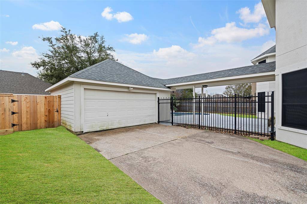 Attached/detached two-car garage.