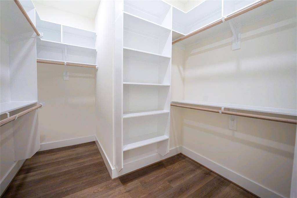 Large walk in closet for main bedroom