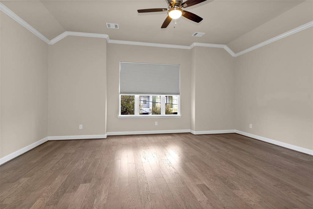 This primary suite is absolutely palatial.