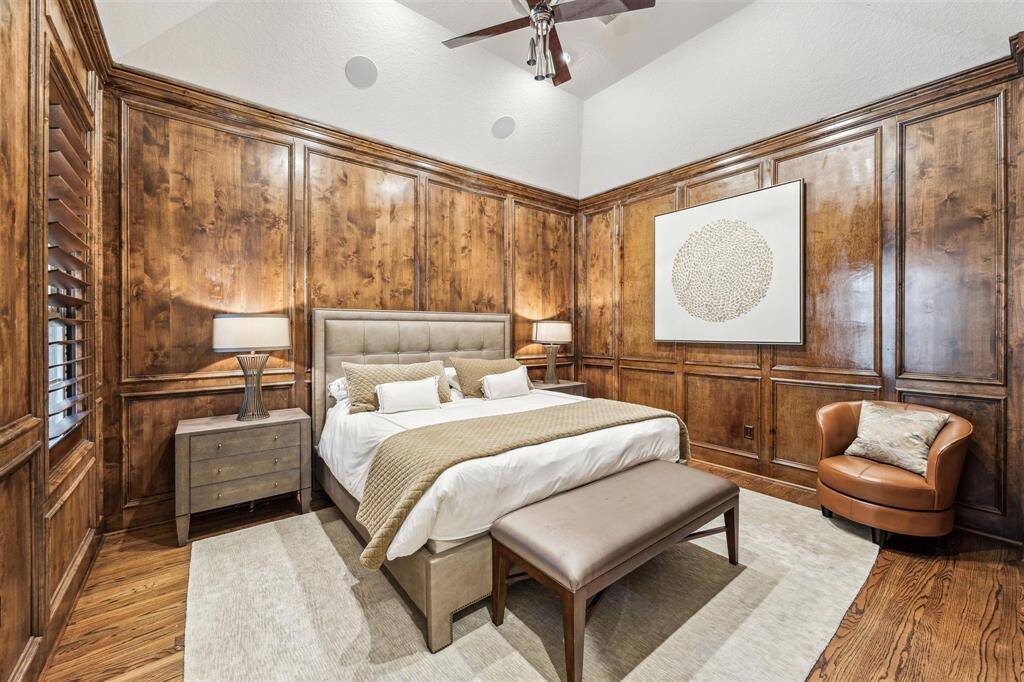 The convenient second downstairs bedroom has full bathroom access and a large walk-in closet
