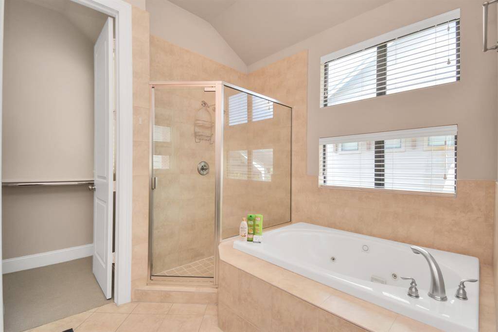 Shower in master bath