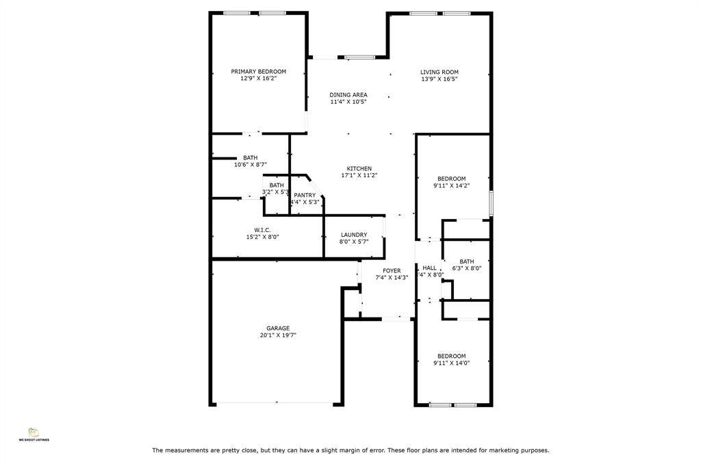 Approximate Measurements for 7903 Wrangler Shack Ln
