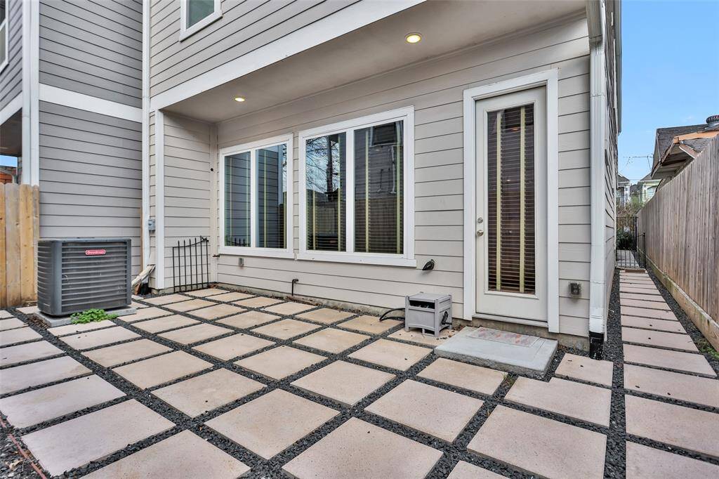 step out onto the back patio and enjoy the Texas sun.