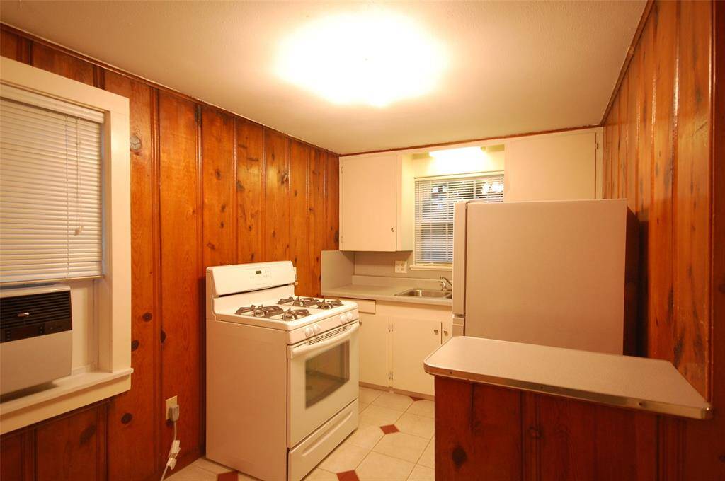 Garage apartment kitchen.