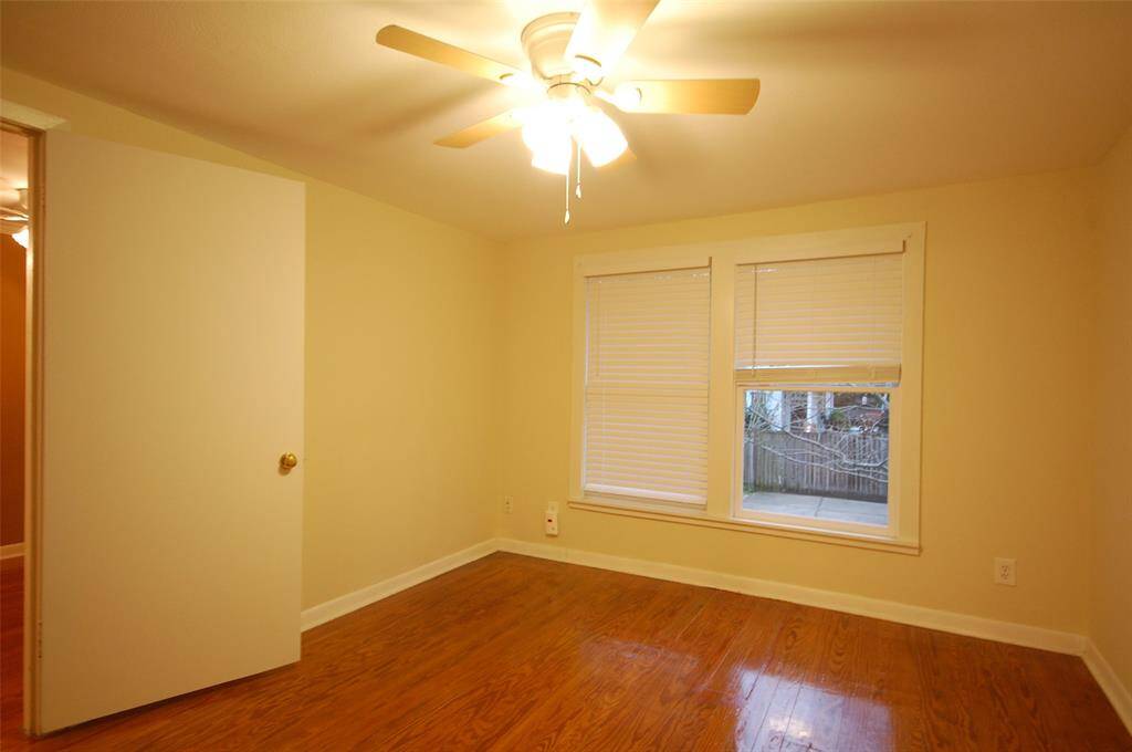 Garage apartment bedroom.