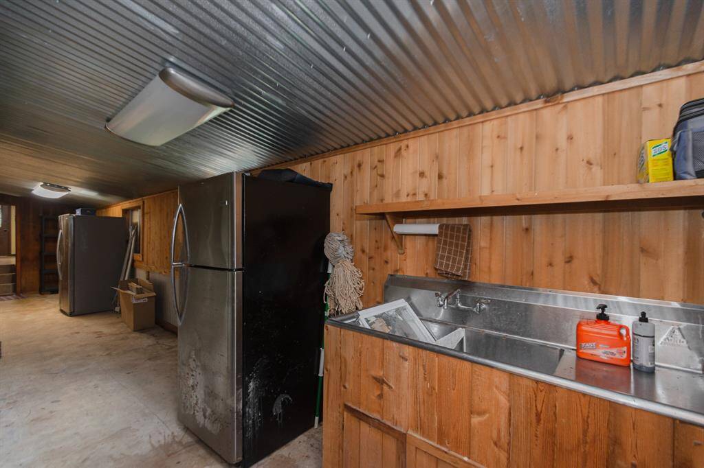Sink in hallway to garage
