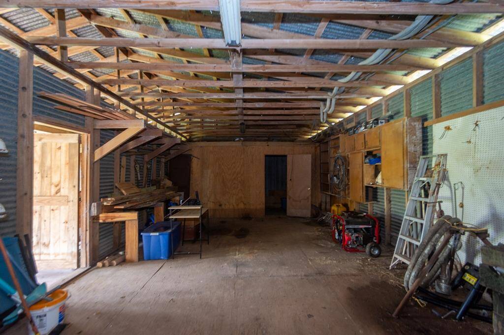 Storage just off back of party barn