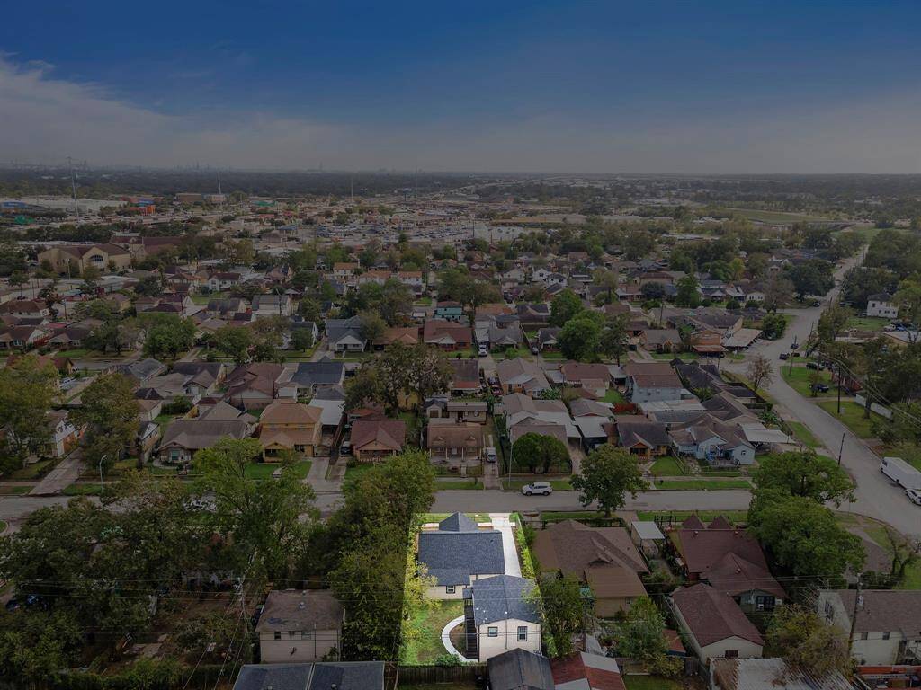 Areal view of the back of the property.