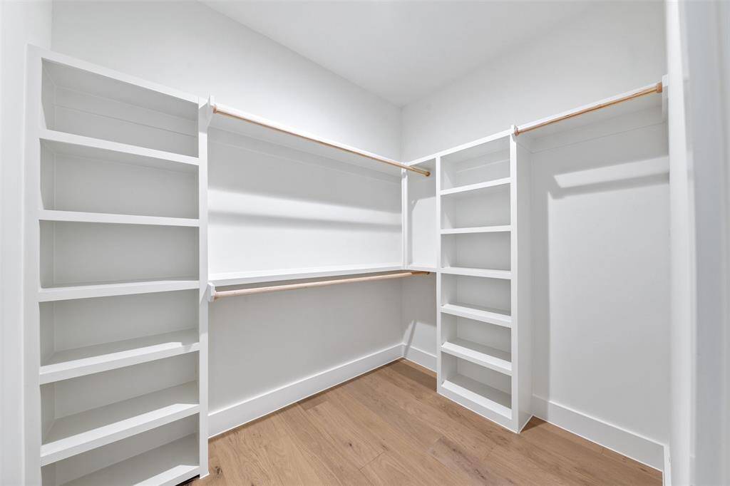 Huge walk-in closet with additional washer and dryer hookups.