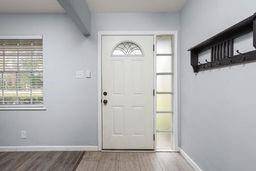 View of the front entryway