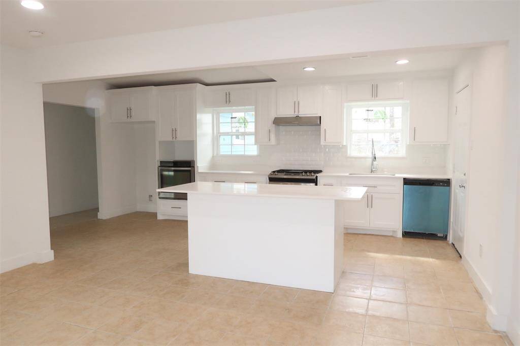 Open concept kitchen