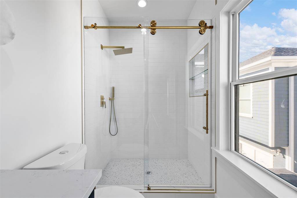 Thoughtfully designed attached bathrooms, each with its own distinct style, high-end finishes, and modern conveniences