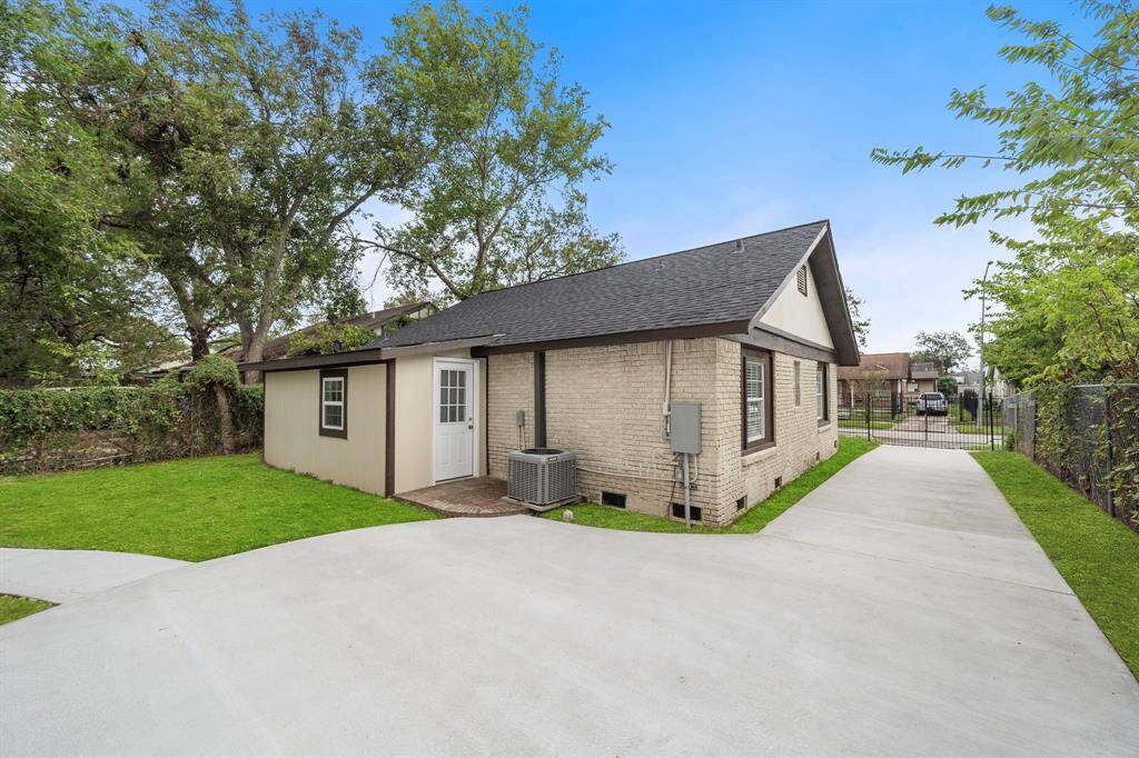 The back of the home.