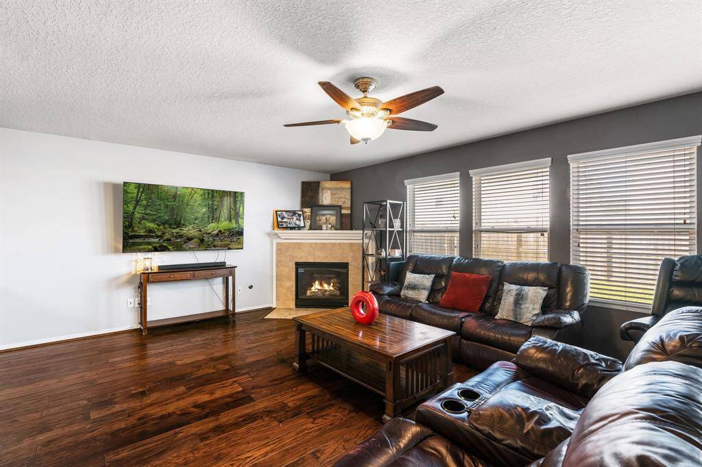 Living Area with fireplace