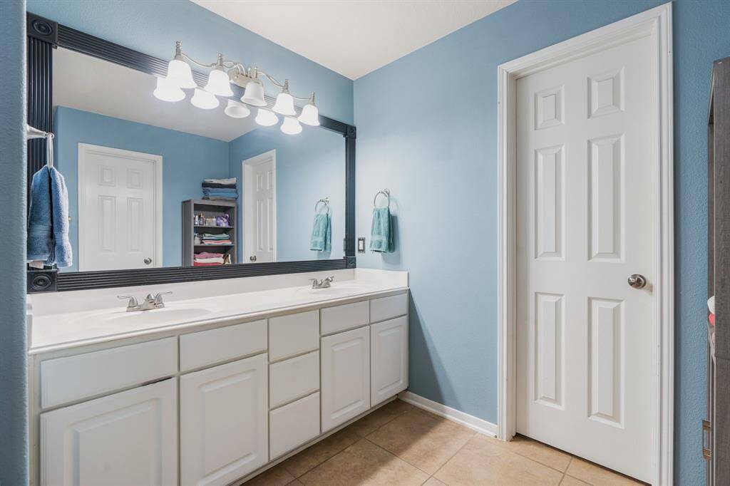 Primary Bath with Double Sinks