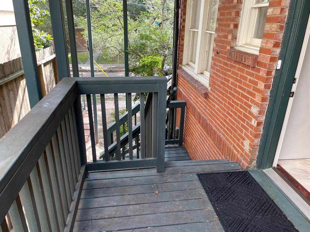 This is the BACK ENTRANCE which leads opens into the Kitchen.