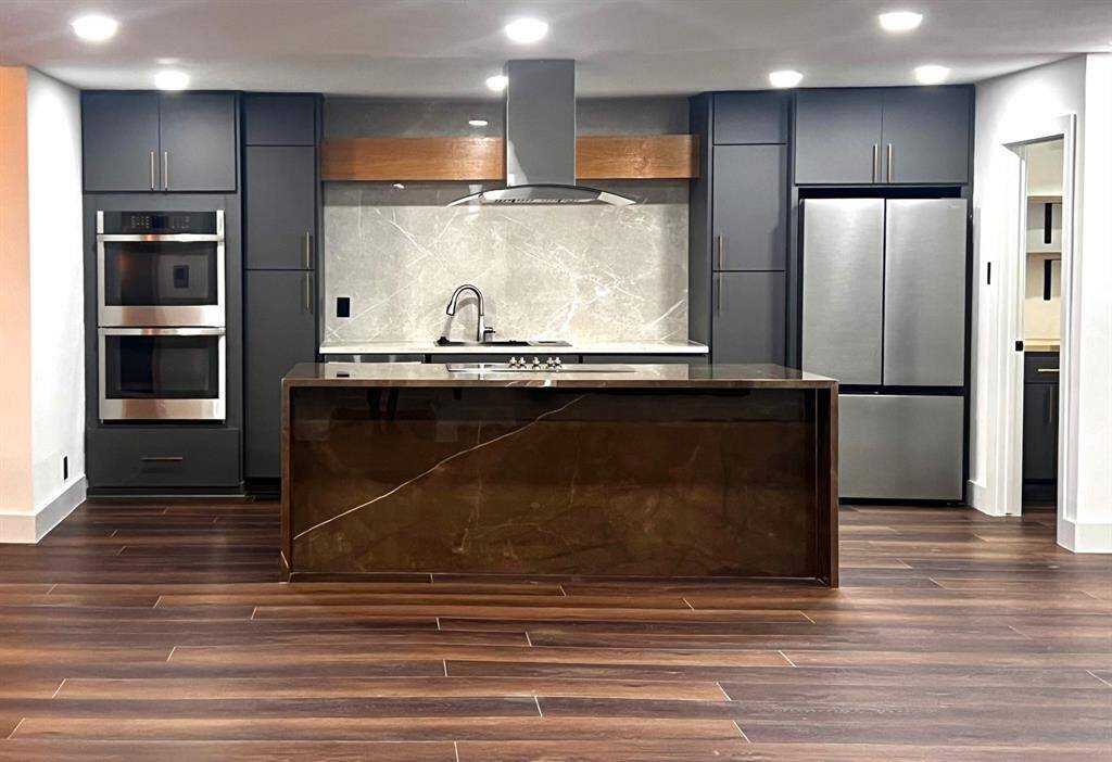 Custom cabinets throughout