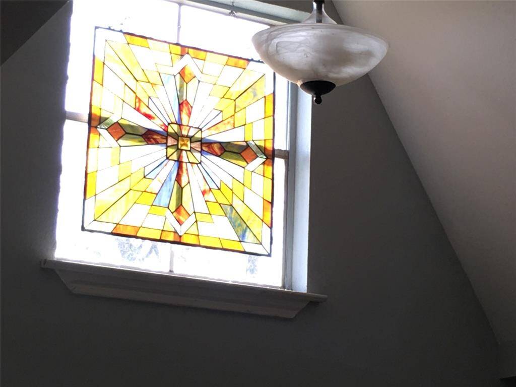 Stained Glass window over Living Room