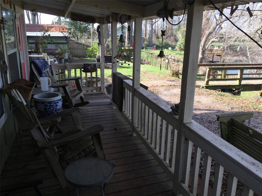 Covered back porch