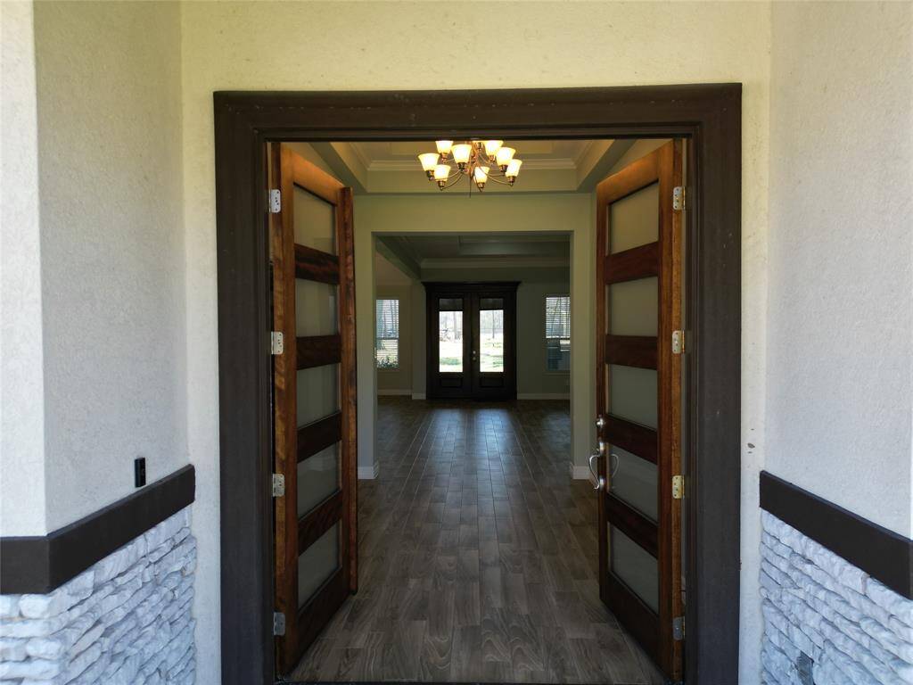 French doors; on your front grand entry. Open one door or open both.