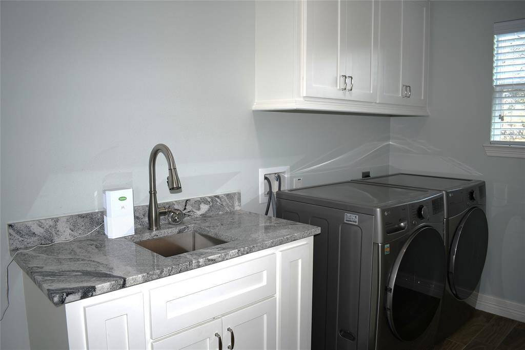 Oversized utility room for loads of fun.