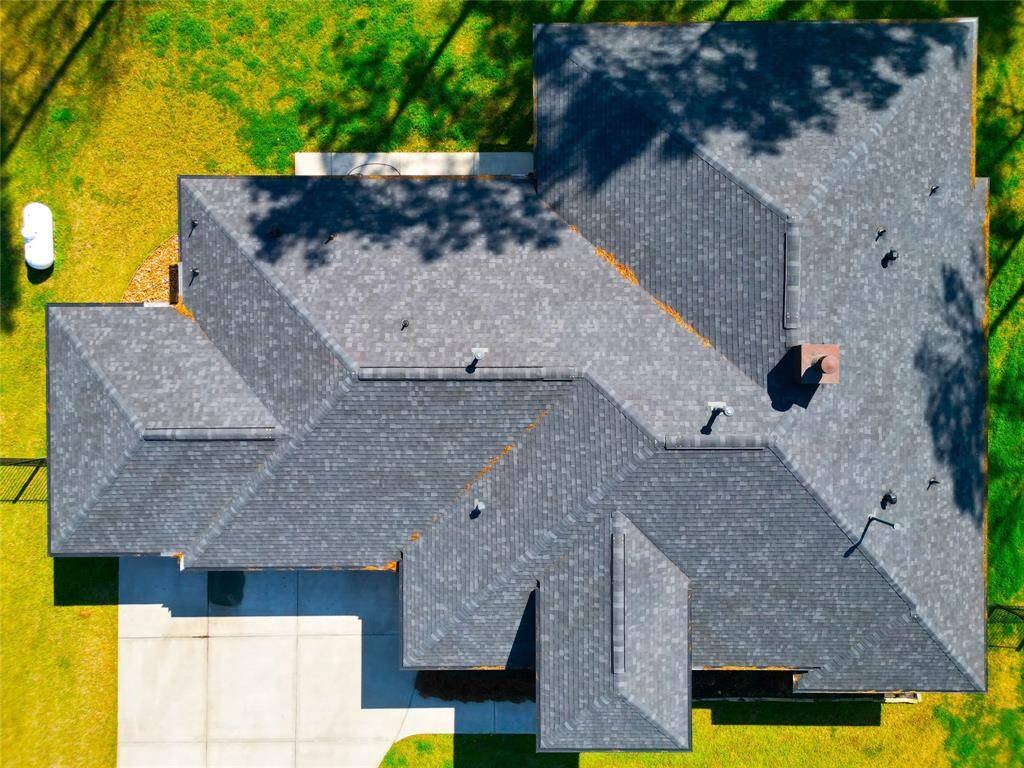 Rooftop drone shot.