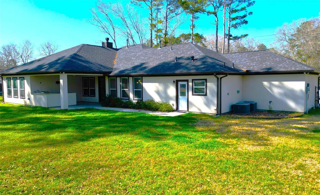 Back side view of home.
