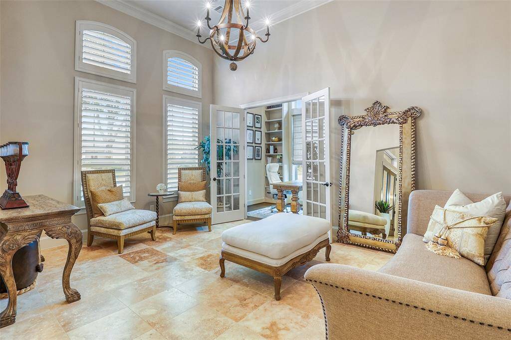 Formal living area offering a sophisticated touch.